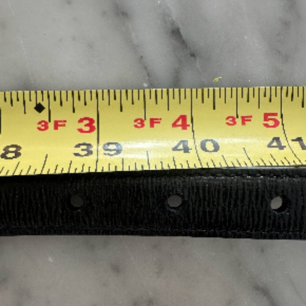 Gucci Vintage Black Leather Belt - Rare! - Picture 9 of 13